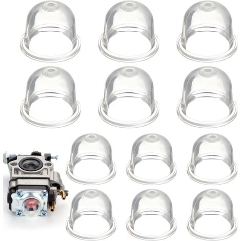 12 PièCes Poire D'AmorçAge Debroussailleuse, 22mm/19mm Pompe Amorcage Debroussailleuse, pour Tondeuse, Machine de haie,Scie à Essence, Ampoule d'amorce de Carburant de Ventilateur