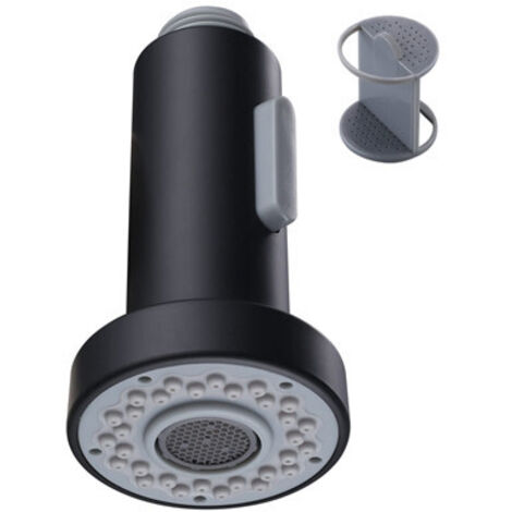 noir Douchette pour Robinet Cuisine Douchette 2 Modes Tête Robinet Cuisine Douchette Remplacement Douchette pour Rétractable Mitigeur Cuisine,Chromé ,G1/2 (1/6)