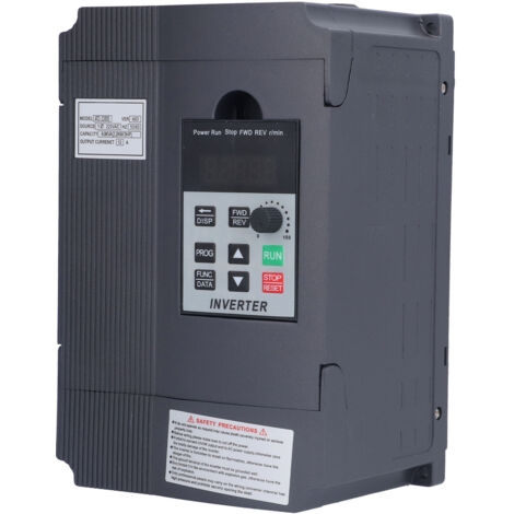 GARRYFIZH AT1-2200S Convertisseur de Fréquence VFD 2.2kW, Entrée DC220V, Sortie Triphasé 220V, Régulateur de Vitesse Universel VFD, pour Moteur, Machine CNC, Ventilateur (1/5)