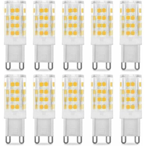 Pack de 10 Ampoule LED G9 5W, Equivalent 40W , Blanc Chaud 3000k, 220-240V, 360° angle de faisceau (1/5)