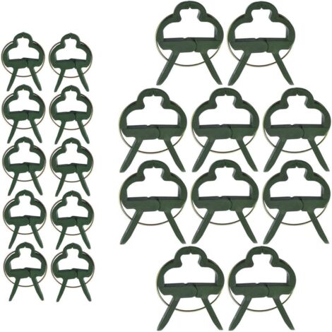 60 pièces Clips pour Plantes grimpantes Clips pour tomates Clips pour Plantes Clips pour Attache Tomate (2 Tailles) (1/5)