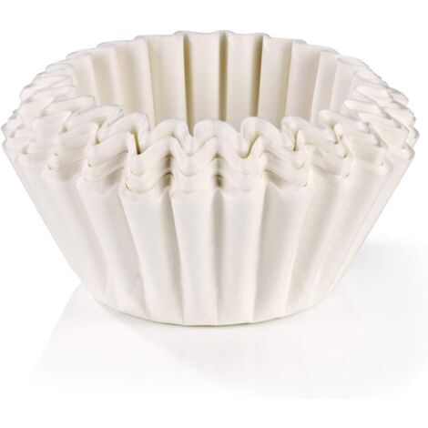 Petite taille Original Lot de 100 sacs filtrants universels pour panier filtrant  neutre au goût  filtre papier pour machines à café avec filtre à panier [blanc] (1/6)