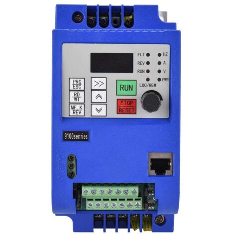 Jeffergarden Mini Onduleur Simple, 2,2 kW 3HP 0-650Hz AC220V Convertisseur de Fréquence de Moteur Vectoriel Monophasé à Triphasé Contrôle PWM NF9100-1T-00220G (1/5)