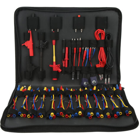 GARRYFIZH Kit de fils de Test de Circuit automobile multimètre testeurs électriques outils de Diagnostic connecteurs de fil câbles adaptateurs avec sac de transport