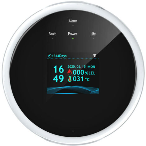 Serbia – Détecteur de gaz Wifi – Alarme incendie avec capteur de chaleur – Notification mobile – Volume d'alarme 70 dB – Compatible Smart Life (1/6)