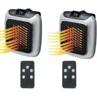 Heater, Chauffage Électrique Mural, Appareil de Chauffage enfichable, Appareil de Chauffage en céramique avec télécommande, Mini-chauffage pour prise murale,Mural Home Bedroom Office