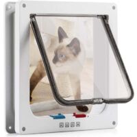 Chatiere Pour Chat Chien Pour les animaux de compagnie Taille L 23.5 25 5.5cm. Blanc