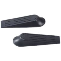 10 Pcs Cale de Porte Sol. Arrêts de Portes Sol Antidérapante Bloque Porte Sol Plastique (Noir)