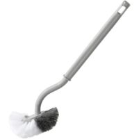 Brosse de Rechange Brosses à WC, Brosse de Toilette en Plastique à Long Manche avec Poils multifonctionnels pour la lèvre inférieure et Le Nettoyage en Profondeur