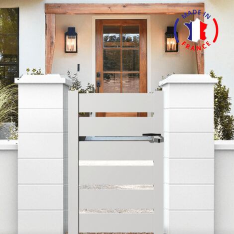 Packit – Portillon aluminium en kit – Dimensions L.1000 x H.1500 mm – Couleur blanc RAL 9010 – Pour espaces extérieurs et chantiers