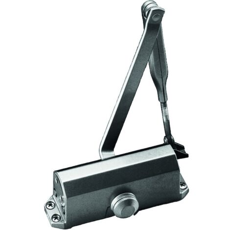 Dorma – Ferme-porte TS 77 avec bras argent – Pour portes jusqu'à 100kg – Système de fermeture silencieux – Installation facile (1/4)