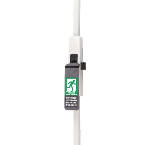 JPM – Serrure anti-pannique cremone Europad – Finition argent – Système de barre pour portes à usage intensif – Sécurité optimale