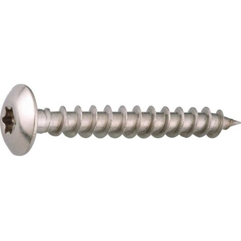 Vis spécial penture inox A2 – Tête bombée TX – Longueur 40 mm – Boîte de 50 vis pour bois dur – Viswood (1/2)