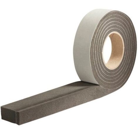 Tramico – Bande d'étanchéité 8 m – Épaisseur 7 à 18 mm – Largeur 35 mm – Mousse auto-adhésive pour menuiseries extérieures – Étanchéité jusqu'à 600 Pa