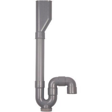 Siphon mâle double vert en PVC