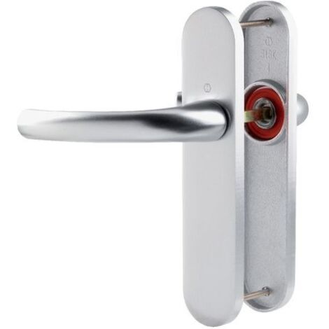Poignée de porte intérieure - Tokyo - Hoppe Et Cie - Gris argent - Bec de cane - 165 mm