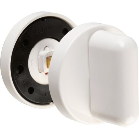 Paire rosace serrure S80 NORMBAU - WC - Blanc 19 - 358360