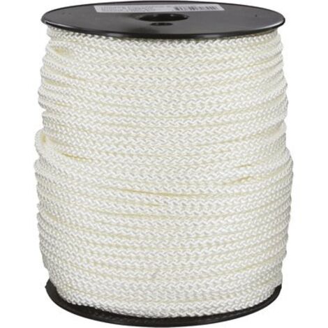 drisse en nylon blanc 5 mm / 150 m (1/4)