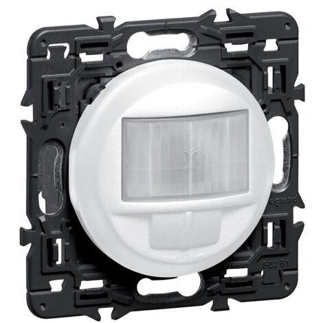 Legrand – Écodétecteur 230V câblé Liane – Détecteur de mouvement pour espaces confinés – Portée 12m – Angle d'inclinaison réglable
