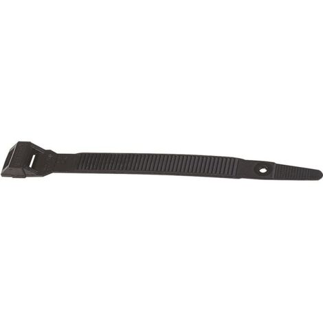 Collier noir denture intérieure - 359 x 7,6 mm - Diamètre 92 mm - Colson - Vendu par 100 - Legrand