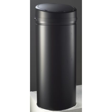 Hailo – Poubelle automatique de cuisine 42L – Acier inoxydable – Ouverture sans contact par détection – Système Soft Close – Bac intérieur amovible - NOIR 42 L
