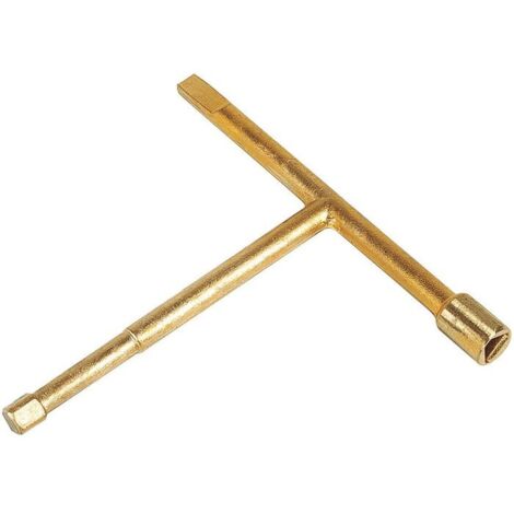 Clé mixte de réarmement gaz – Type à main – Pour gaz naturel – Longueur 200mm – Largeur 30mm – Hexagone de manœuvre 10mm – Sélection Cazabox