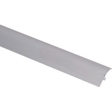 Barre de seuil 2,7 m – Argent – Compatible sols 10-12 mm – Installation avec base de seuil – Rattrapage de niveaux entre sols – Profilpas