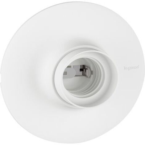Legrand – Patère E27 modulup en métal – Douille E27 – Design minimaliste pour intérieur moderne – Pour couloirs, salons, chambres