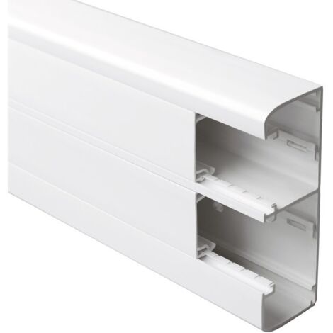 Legrand – Goulotte double à clippage direct 50 x 145 mm – Longueur 2 m – Largeur 45 mm – Indice de protection IP 40 – Résistance aux chocs IK 07
