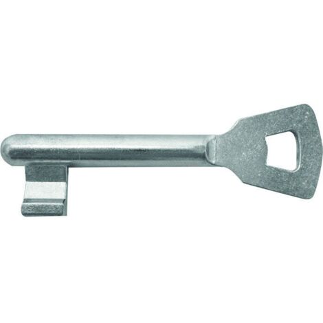 Vachette – Clé zinguée pour serrure à larder D351 – Type clé L – Pour usage intensif – Matériaux adaptés pour sécurité renforcée