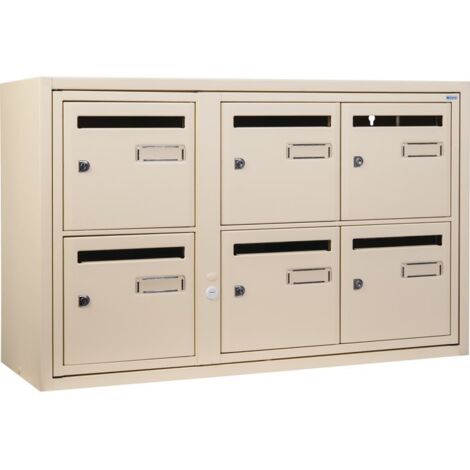 Decayeux – Boîte aux lettres Lang SFA INT C6 RAL1015 – Élégante et durable – Finition résistante aux intempéries – Design moderne pour extérieur
