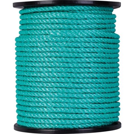 Cordage polypropylène 4 torons 100 m x 10 mm – Résistant aux U.V. – Imputrescible – Flotte sur l'eau – Pour remorquage et bâchage – Outibat