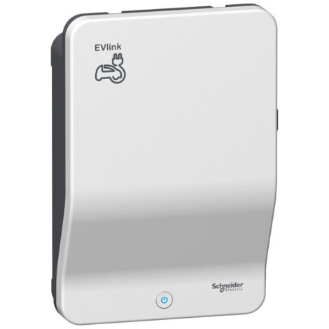 Schneider Electric – Station de charge EVLink Wallbox Plus monophasée 32A – Puissance 7,4 kW – Protection IP54 – Gestion dynamique de l'énergie