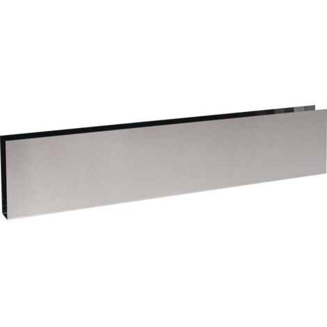 Duval – U de BDP inox 730x150 – Boitier-cadre pour panneau LED – Fixation robuste – Lot de 4 unités (1/2)