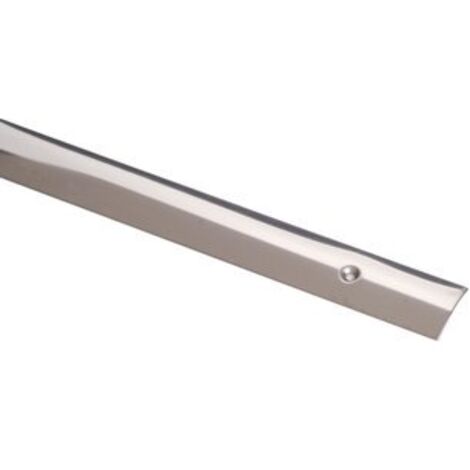 Barre de seuil percée - Longueur 2,7 m - Inox poli - Profilpas