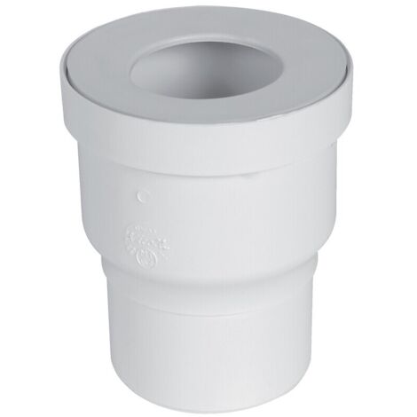Nicoll – Raccord d'évacuation PVC manchon droit à lèvre 75mm blanc – Connexion étanche pour systèmes de plomberie – QW99