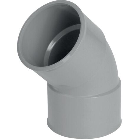 Nicoll – Coude PVC évacuation 50mm Femelle Femelle 45° – Raccord à coller pour drainage – Installation facile et tolérances fines (1/6)