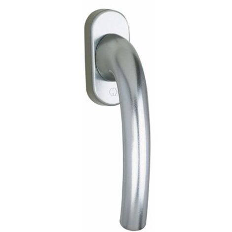 Hoppe – Poignée de fenêtre en aluminium – Type oscillo-battant – Hauteur 710mm – Pour bois dur et teck – Modèle Tokyo ASP NX OB 710/U26