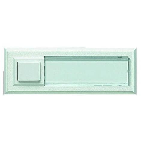 bouton poussoir lumière + pe blanc Urmet, réf. 51015 (1/2)