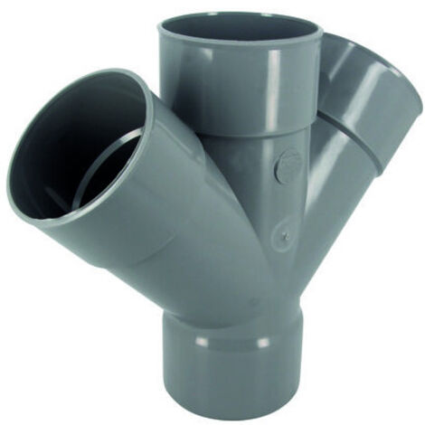 Culotte f/f/f 45 degrés 100 double parallèle RT144