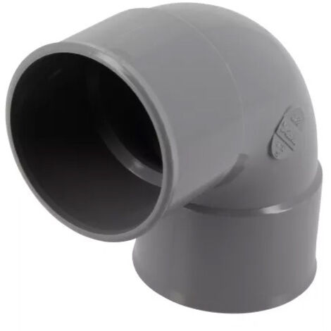 Nicoll – Coude PVC évacuation Ø50 femelle femelle 87°30 – Raccord coudé à coller – Montage facile sans colle – Pour évacuation eaux usées