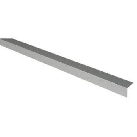 Duval – Cornière aluminium anodisée grise 2m – Profilé 30x30mm pour agencement intérieur – Résistante aux chocs et rayures