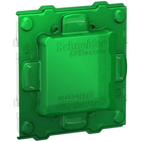 Schneider Electric – Support de fixation 2 modules zamac – Protection de chantier pour environnement professionnel – Largeur 7.80 cm – Hauteur 2.10 cm - NU7002C