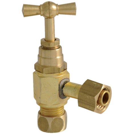 Frisquet – Robinet de remplissage gazliner – Vanne chauffage central – Filetage plomberie 1/2'' – Acier inoxydable – Configuration droite - f3aa40138