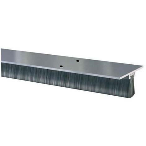 Dessous de porte alu avec brosse souple en polypropylène – Longueur 3m – Fixation prépercée – Écart 8 à 13mm – 307001 – Ellen
