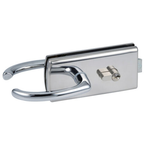 Assa Abloy – Serrure électrique LAGUNE 4300 – Montage sur encoche 64A – Réversible – Barillet européen – Pour portes en verre 8mm et 10mm