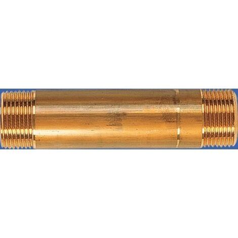 GRK – Raccord de robinetterie tube laiton 20x27mm – Longueur 110mm – Filetage entrée mâle – Pour installations sanitaires (1/2)