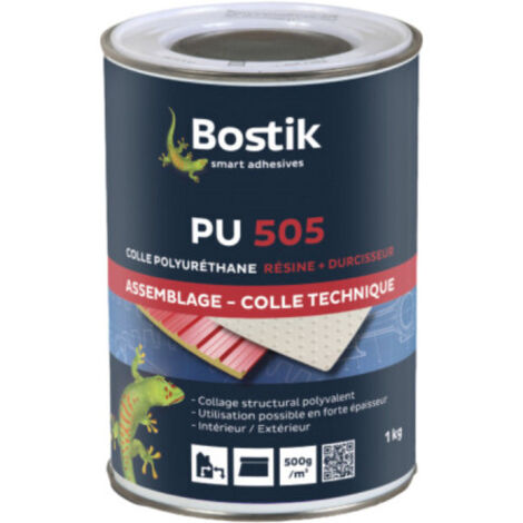 Bostik – Colle multi-usage pour plaques – 1 kg – Pour béton armé et espaces confinés – Application facile et précise
