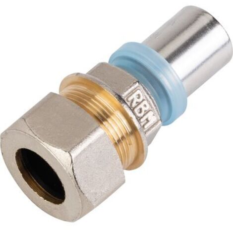 RBM – Raccord multicouche cuivre à sertir – Diamètre 16 mm – Fixation rapide – Pour plomberie et installations sanitaires