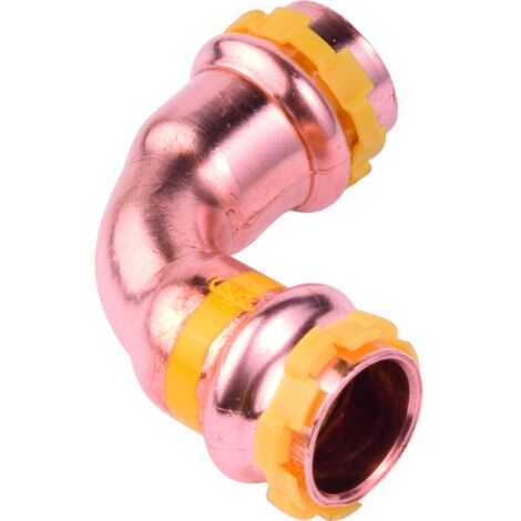 Raccord gaz coudé 90 degrés à sertir - VSH SudoPress - AIPS - FF Diamètre 42 x 42